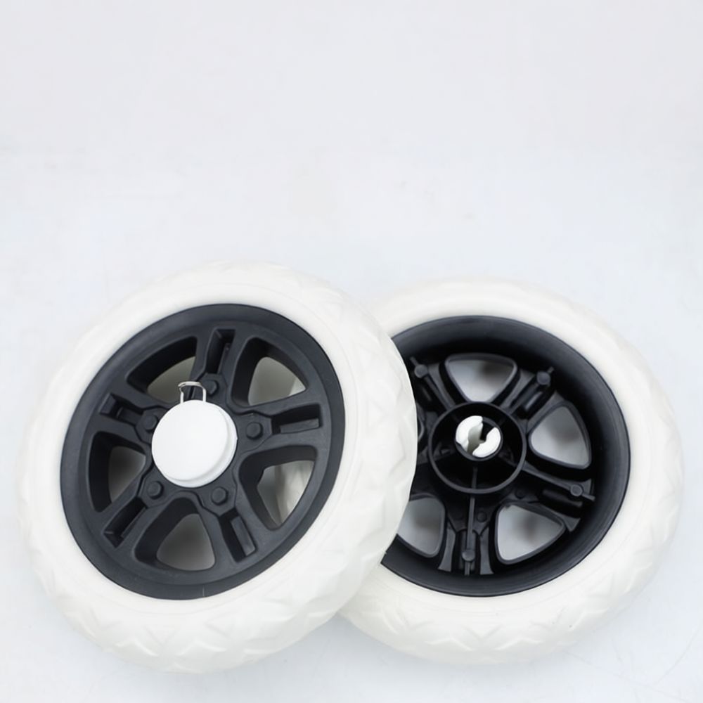 Silent Replacement Luggage Wheels - Universeller Gummirollen für Einkaufswagen, Lebensmittelwagen, Gepäckanhänger,