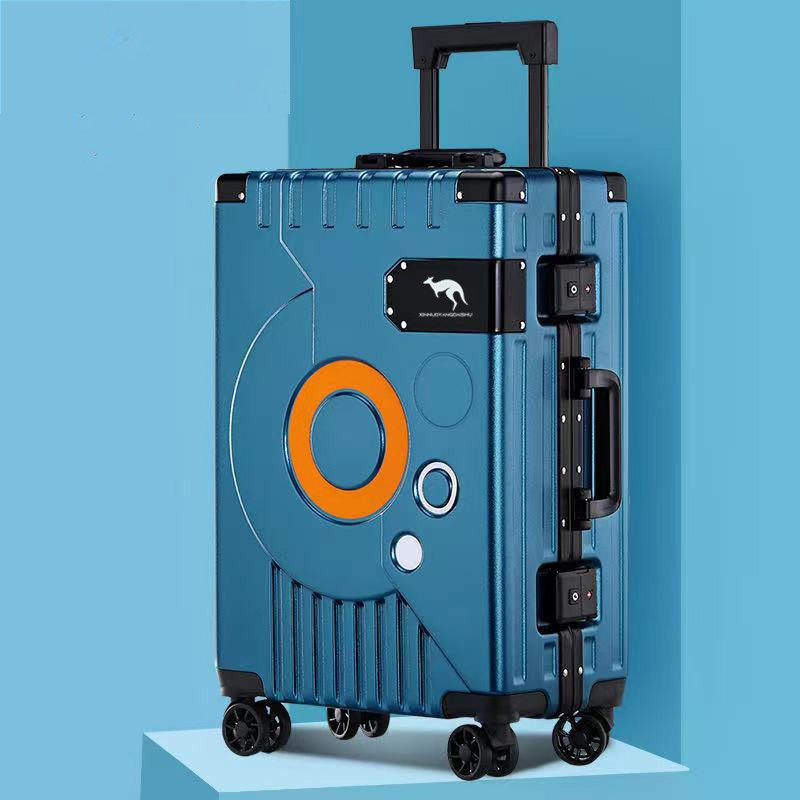 Aluminum Frame Carry On Luggage - Aluminium-Rahmenkoffer für Damen und Herren, 20-Zoll-Handgepäckkoffer,