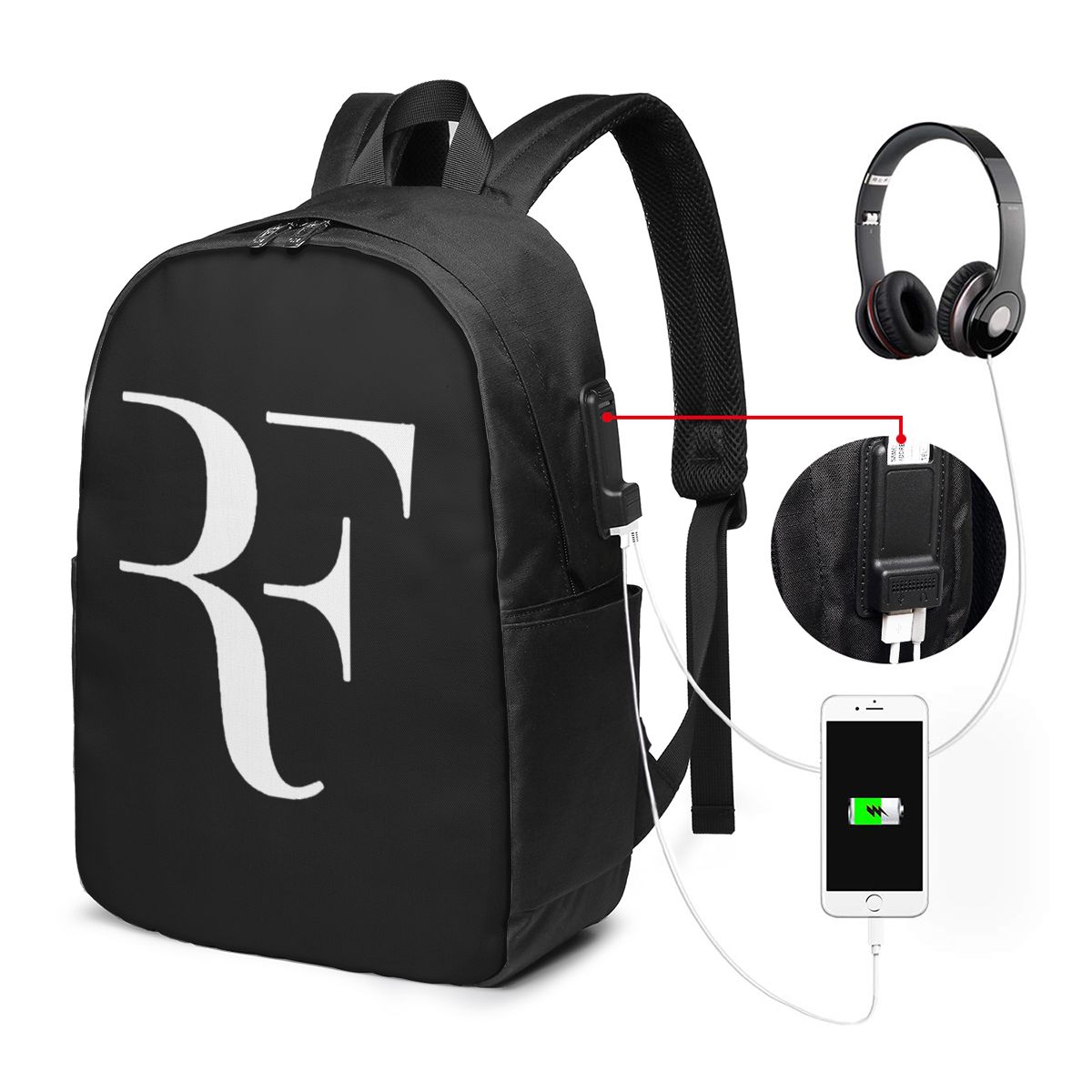 Backpacks - Roger Federer Rucksack, Reisetasche, Notebook-Tasche, Computer,