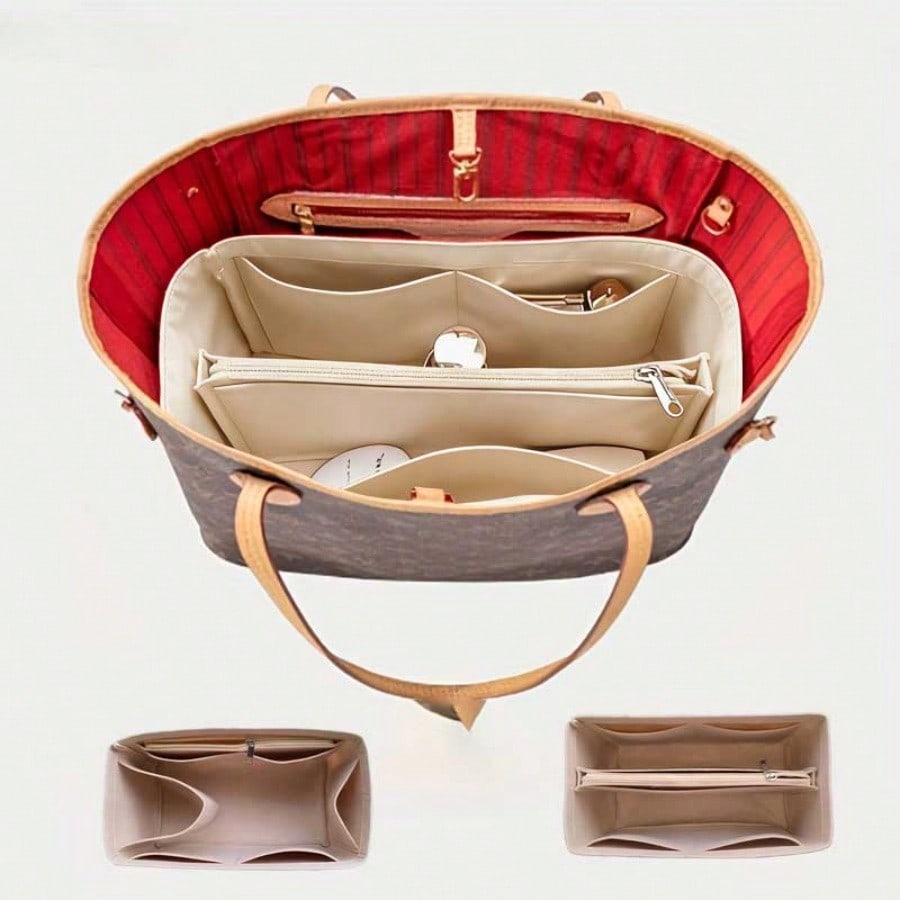 Cosmetic Bags - Filz-Einstecktasche-Organizer, Kosmetiktasche mit mehreren Fächern, tragbare