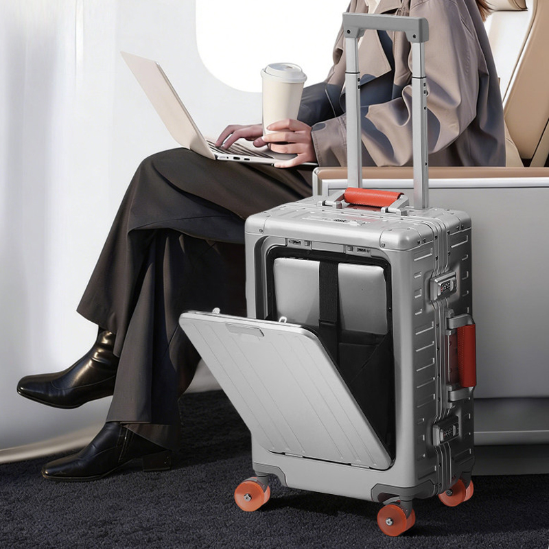 Koffer aus Aluminium-Magnesium – Front Opening Laptop Luggage 24 Inch Bewertung und Preis