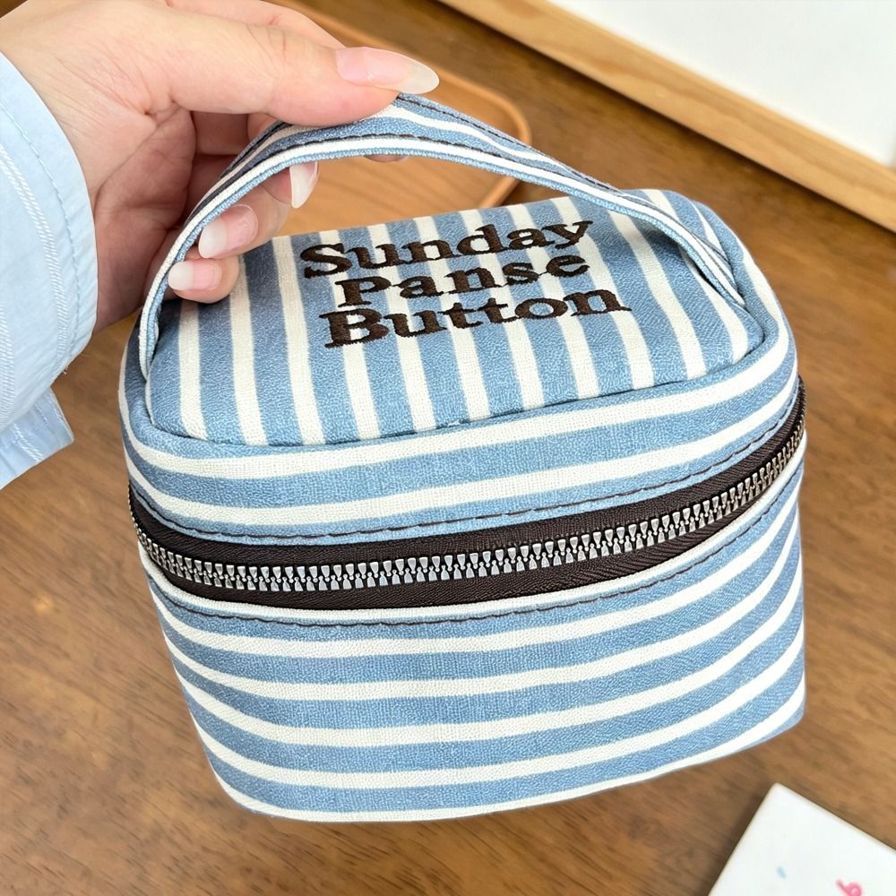 Tragbare, blau-weiß gestreifte – Cosmetic Bags Bewertung und Preis