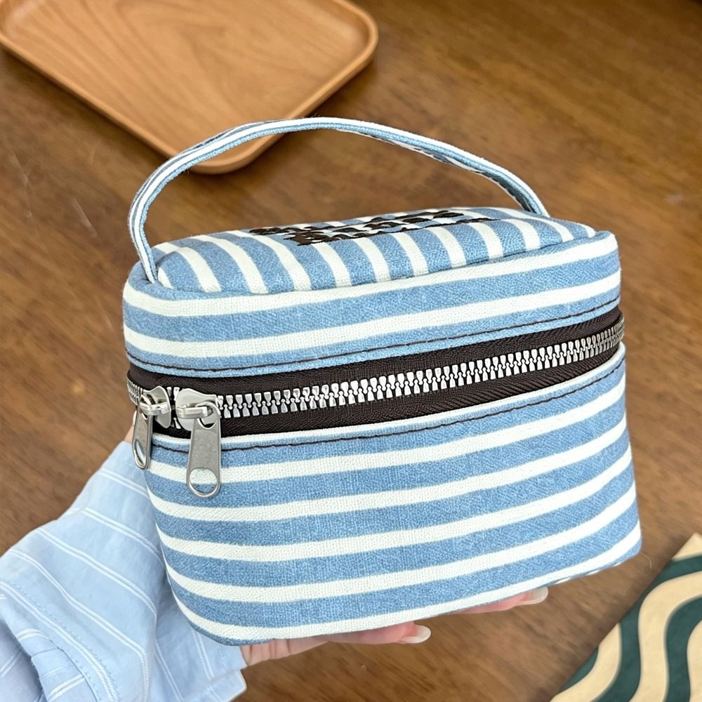 Tragbare, blau-weiß gestreifte – Cosmetic Bags Bewertung und Preis