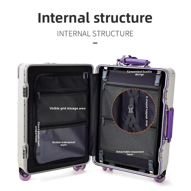 20/24/26 Zoll Reisekoffer mit  – Aluminum Frame Carry On Luggage Bewertung und Preis