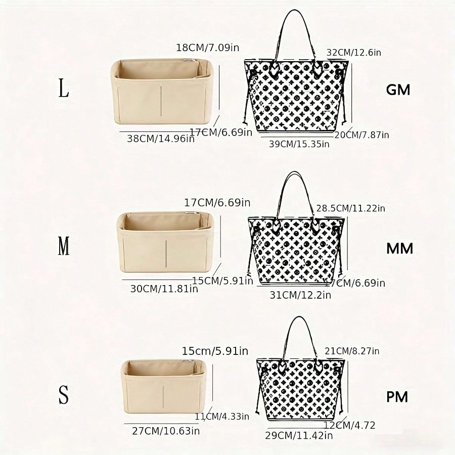 Filz-Einstecktasche-Organizer, – Cosmetic Bags Bewertung und Preis
