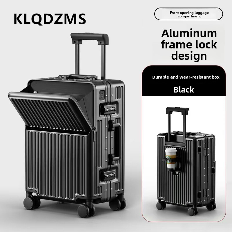 KLQDZMS Multifunktionaler Koff – Front Opening Laptop Luggage 24 Inch Bewertung und Preis